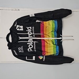 Vintage Style Polaroid Polyester Windbreaker Jacket Size Large